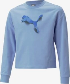 Puma Langærmede Toppe Shirts Børn Azur / Lyseblå