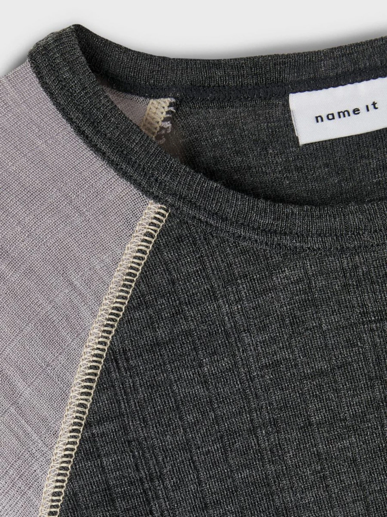 NAME IT Langærmede Toppe Shirts Børn Blå / Grå 3 NAME IT Langærmede Toppe Shirts Børn Blå / Grå - Billede 3