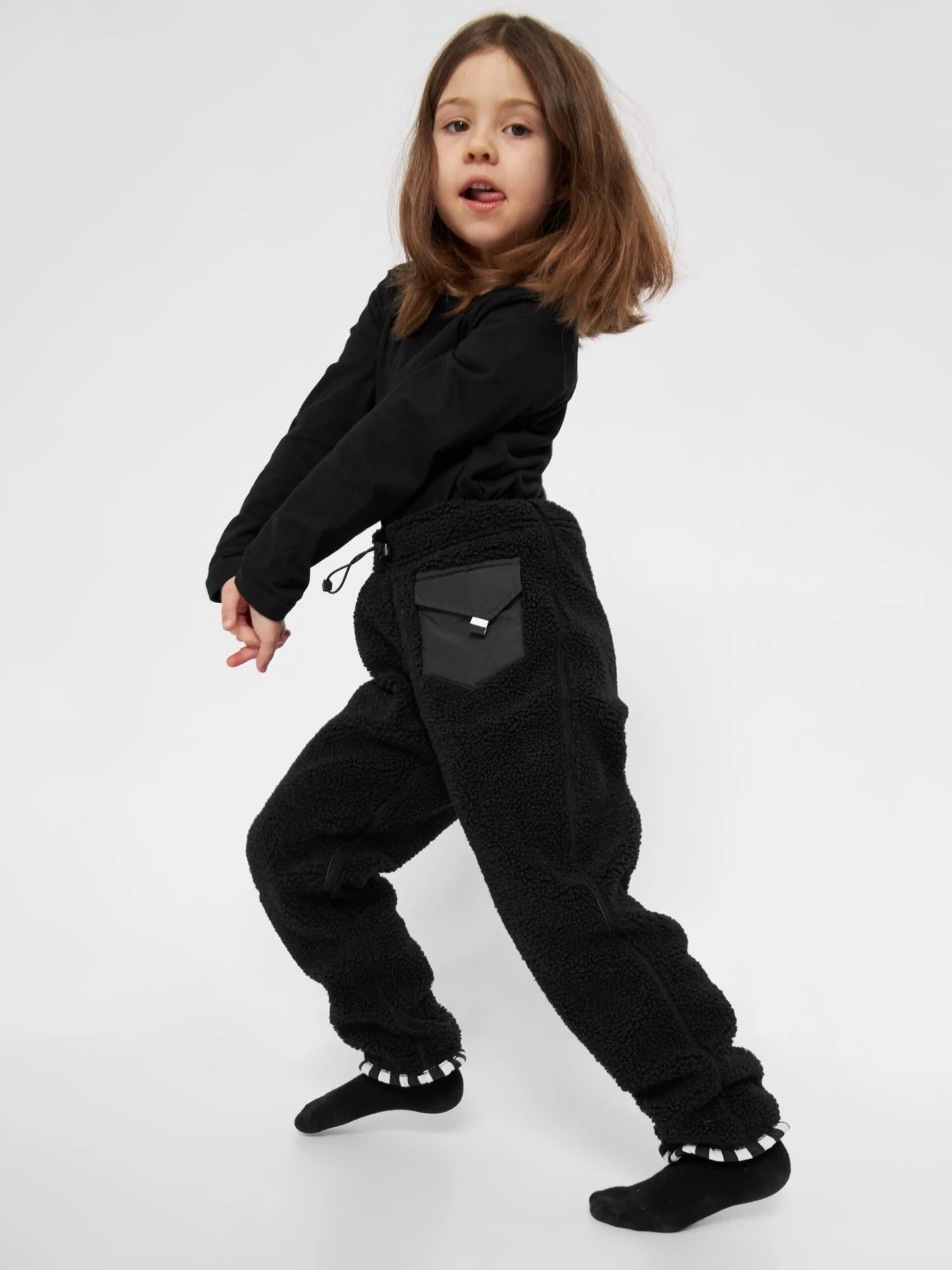 Jeans Og Bukser Tapered Bukser Pando Børn Sort 4 Jeans Og Bukser Tapered Bukser Pando Børn Sort - Billede 4