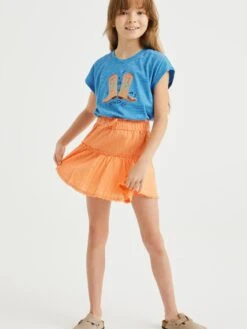 WE FASHION Nederdele Nederdel Børn Lyseorange -ChicVerden Salgsbutik 20ffea303fa1b72cce75dff1429ba401