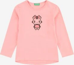 United Colors Of Benetton Langærmede Toppe Bluser & T-shirts Børn Pink / Lyserød