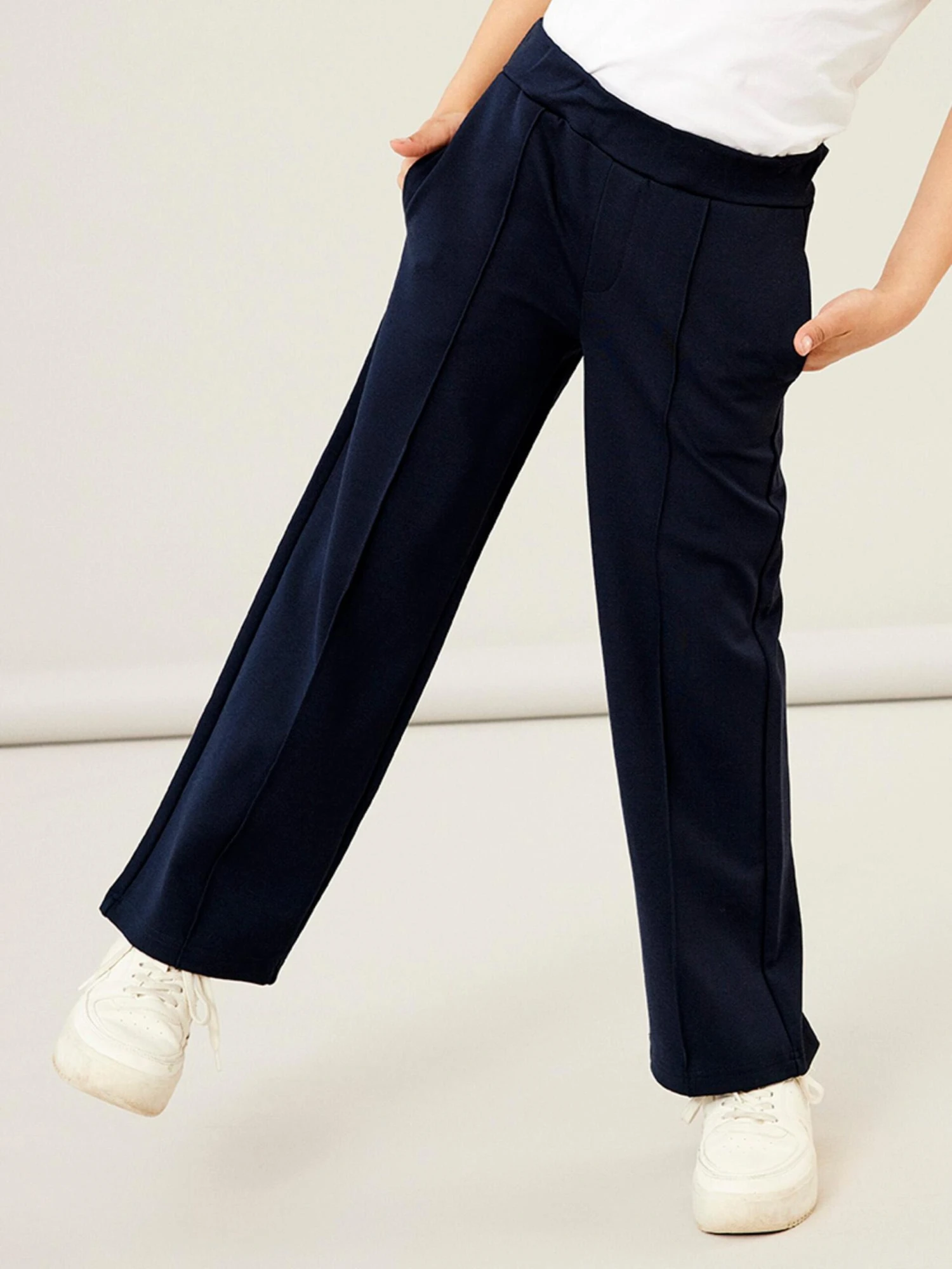 NAME IT Jeans Og Bukser Wide Leg Bukser Dalina Børn Navy 3 NAME IT Jeans Og Bukser Wide Leg Bukser Dalina Børn Navy - Billede 3