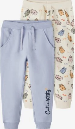 NAME IT Jeans Og Bukser Tapered Bukser Tine Børn Creme / Sand / Lyseblå