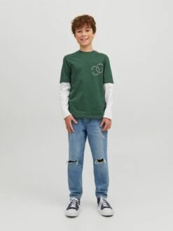 Jack & Jones Junior Langærmede Toppe Shirts Joroli Børn Mørkegrøn 7 Jack & Jones Junior Langærmede Toppe Shirts Joroli Børn Mørkegrøn -ChicVerden Salgsbutik 509b4657f095a3636b1255632103c7fa