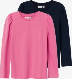 NAME IT Langærmede Toppe Bluser & T-shirts LILDE Børn Safir / Pink