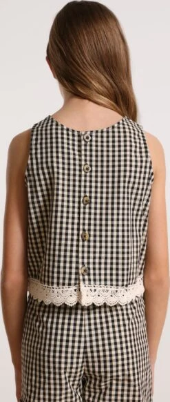 Scalpers Toppe Overdel Vichy Børn Sort / Hvid 10 Scalpers Toppe Overdel Vichy Børn Sort / Hvid -ChicVerden Salgsbutik 7c70097bf769bb028379e0c3c54793eb