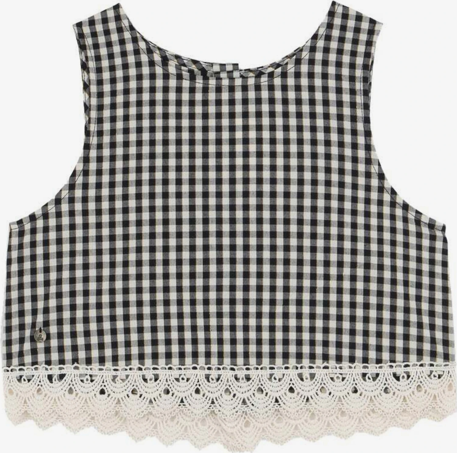 Scalpers Toppe Overdel Vichy Børn Sort / Hvid 1 Scalpers Toppe Overdel Vichy Børn Sort / Hvid