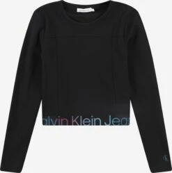 Calvin Klein Jeans Langærmede Toppe Bluser & T-shirts Børn Sort