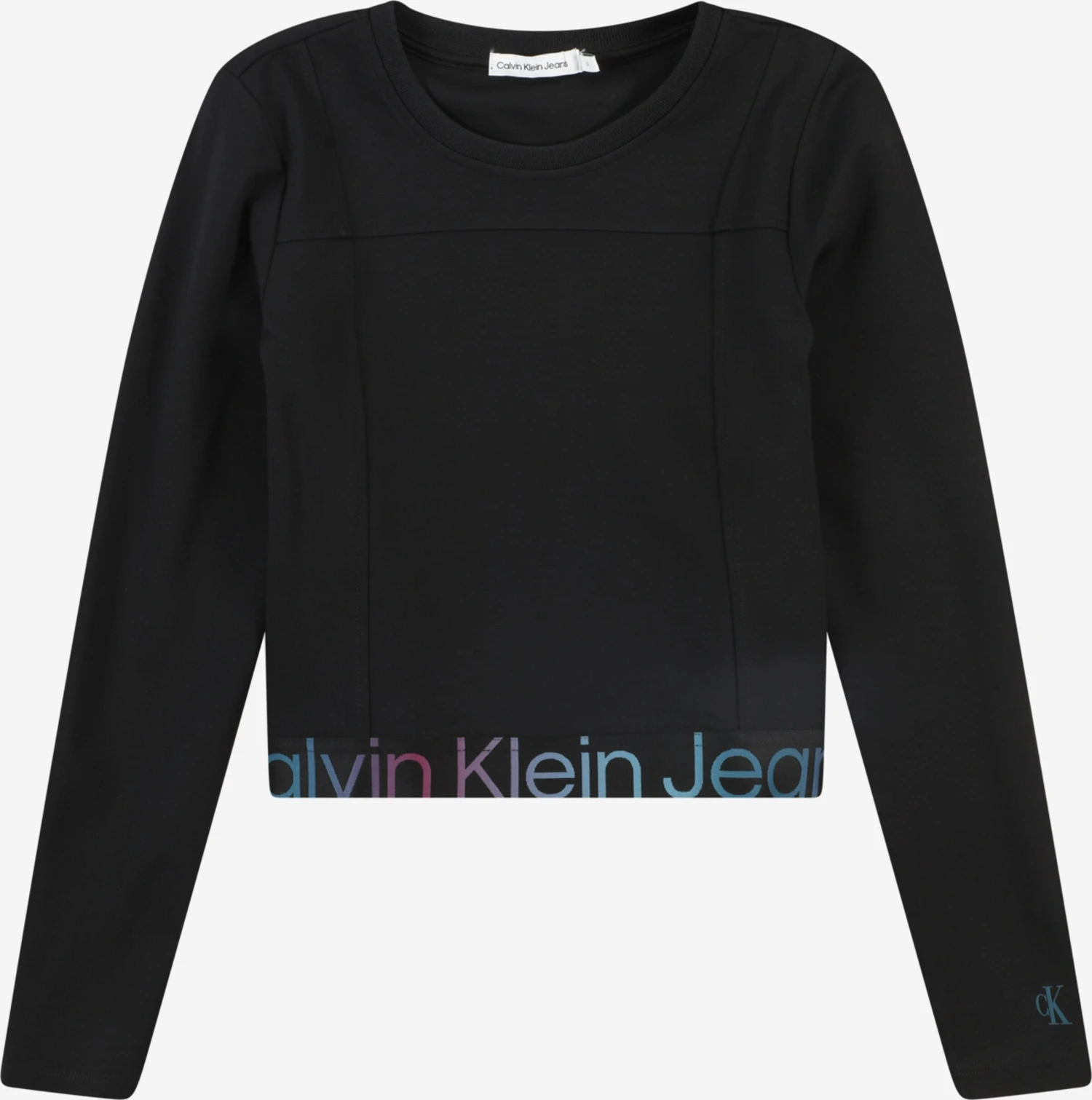 Calvin Klein Jeans Langærmede Toppe Bluser & T-shirts Børn Sort 1 Calvin Klein Jeans Langærmede Toppe Bluser & T-shirts Børn Sort