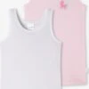 Schiesser Underdele Undertrøje Børn Lyserød / Lys Pink / Hvid
