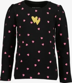 Blue Seven Langærmede Toppe Bluser & T-shirts Børn Lyserød / Sort -ChicVerden Salgsbutik 843462a43a576aff9097f31bbbe8eb88