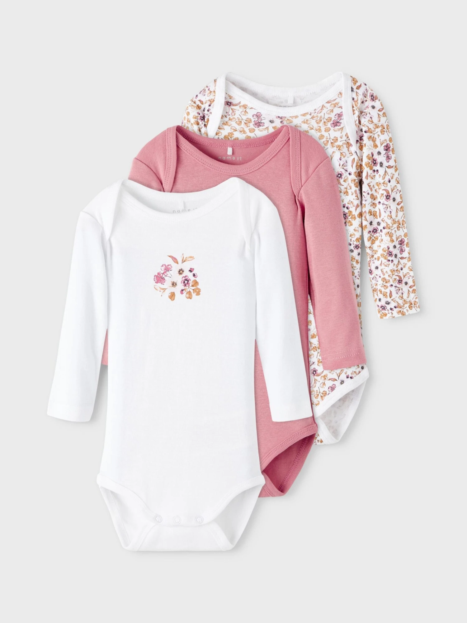 NAME IT Underdele Sparkedragt/Body Børn Lys Pink / Hvid 2 NAME IT Underdele Sparkedragt/Body Børn Lys Pink / Hvid - Billede 2