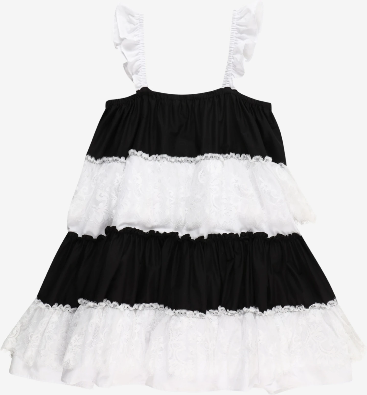 Patrizia Pepe Kjoler Kjole Børn Sort / Hvid 2 Patrizia Pepe Kjoler Kjole Børn Sort / Hvid - Billede 2