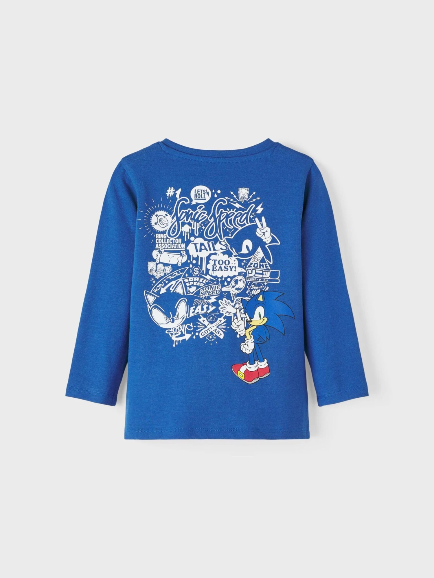 NAME IT Langærmede Toppe Shirts Sonic The Hedgehog Børn Blå 2 NAME IT Langærmede Toppe Shirts Sonic The Hedgehog Børn Blå - Billede 2