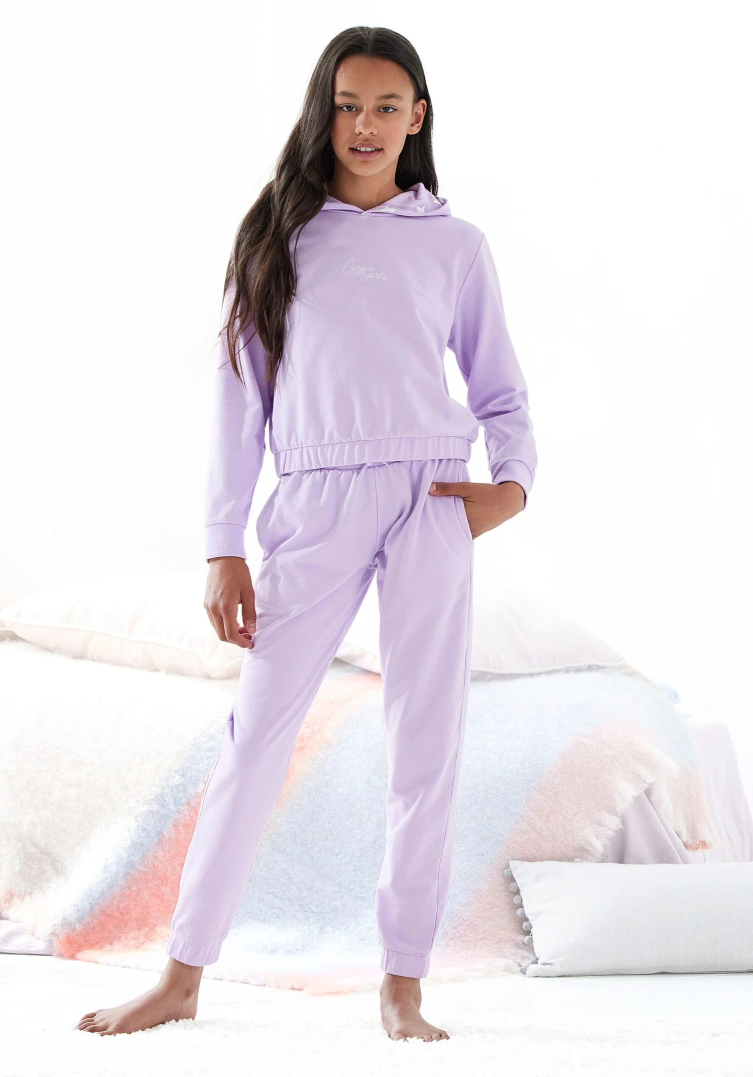 Buffalo Jeans Og Bukser Loosefit Bukser Batik Børn Lilla 2 Buffalo Jeans Og Bukser Loosefit Bukser Batik Børn Lilla - Billede 2