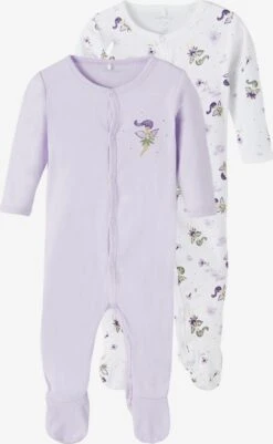 NAME IT Underdele Sparkedragt/Body Børn Lyselilla / Hvid