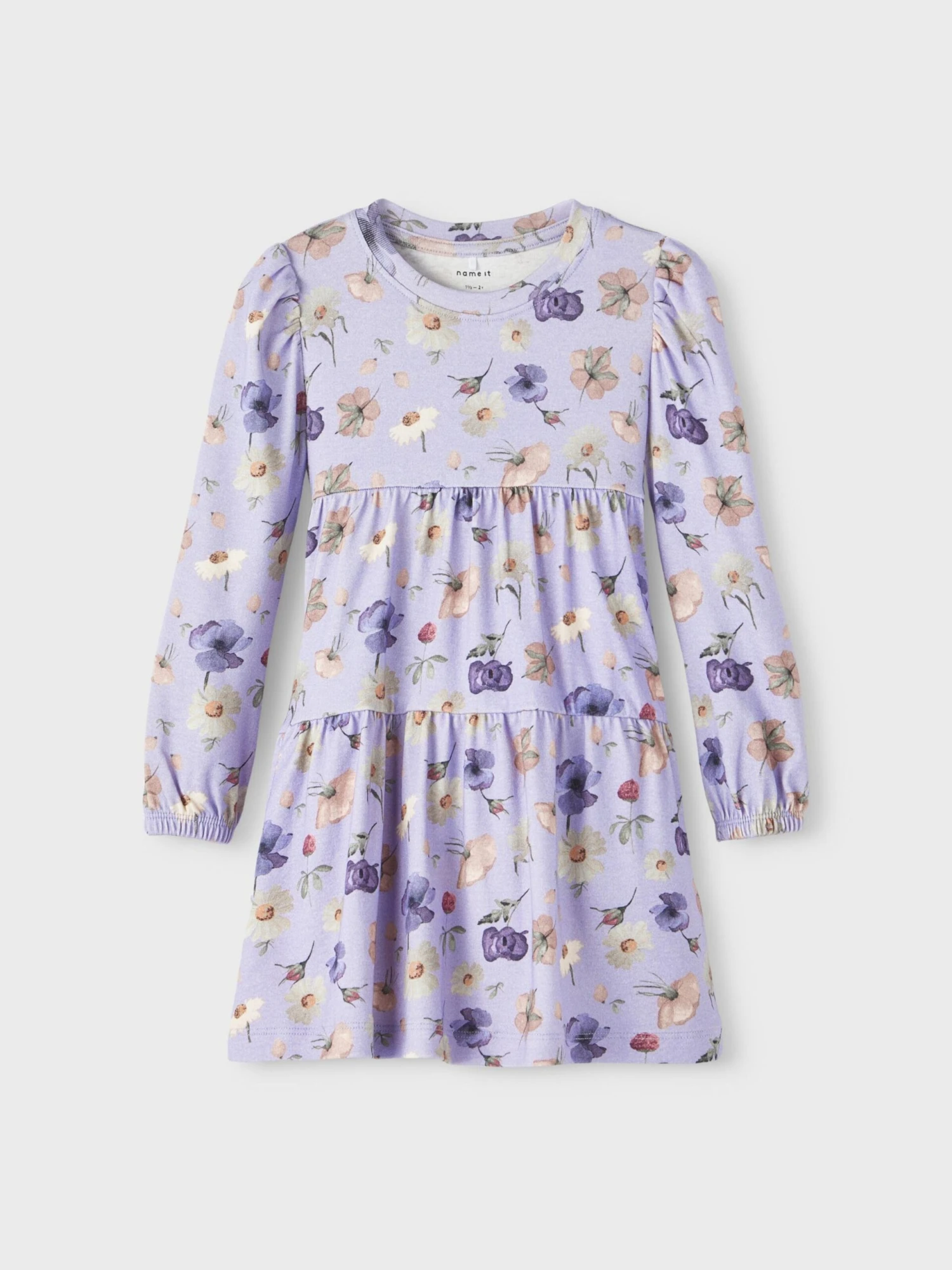 NAME IT Kjoler Kjole Brianna Børn Aubergine / Lyselilla 3 NAME IT Kjoler Kjole Brianna Børn Aubergine / Lyselilla - Billede 3