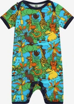 Småfolk Underdele Sparkedragt/Body Jungle Børn Lyseblå