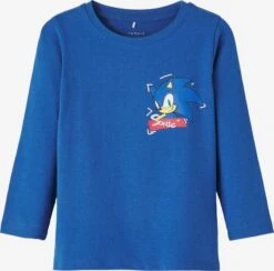 NAME IT Langærmede Toppe Shirts Sonic The Hedgehog Børn Blå