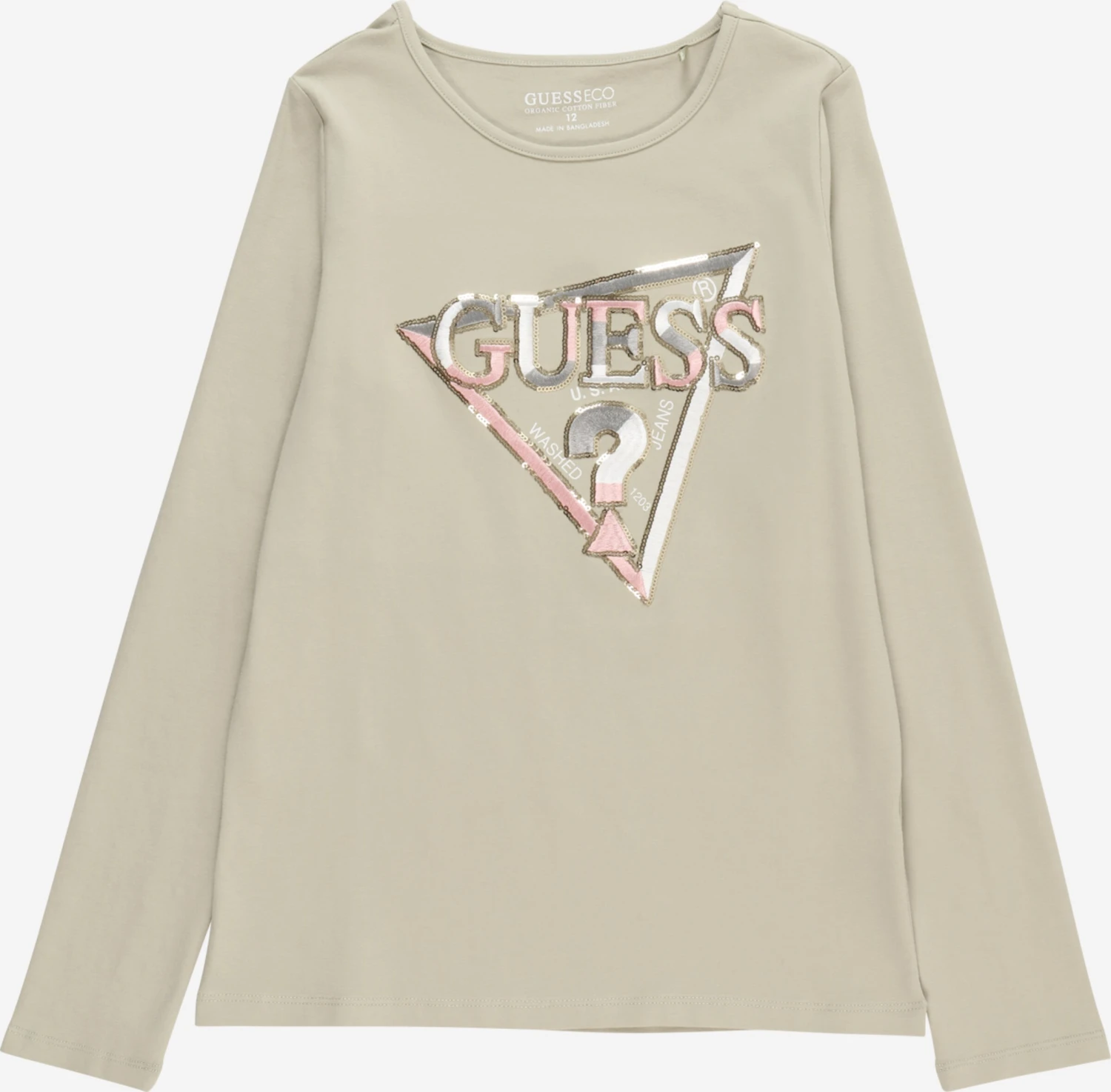 Guess Langærmede Toppe Bluser & T-shirts Børn Oliven 1 Guess Langærmede Toppe Bluser & T-shirts Børn Oliven