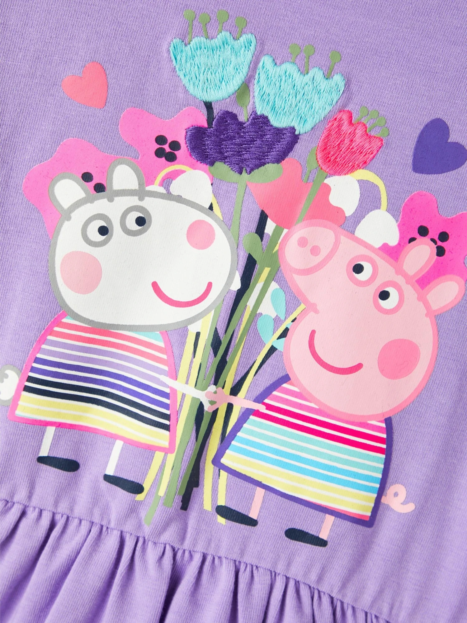 NAME IT Kjoler Kjole Fusina Peppapig Børn Lilla 3 NAME IT Kjoler Kjole Fusina Peppapig Børn Lilla - Billede 3