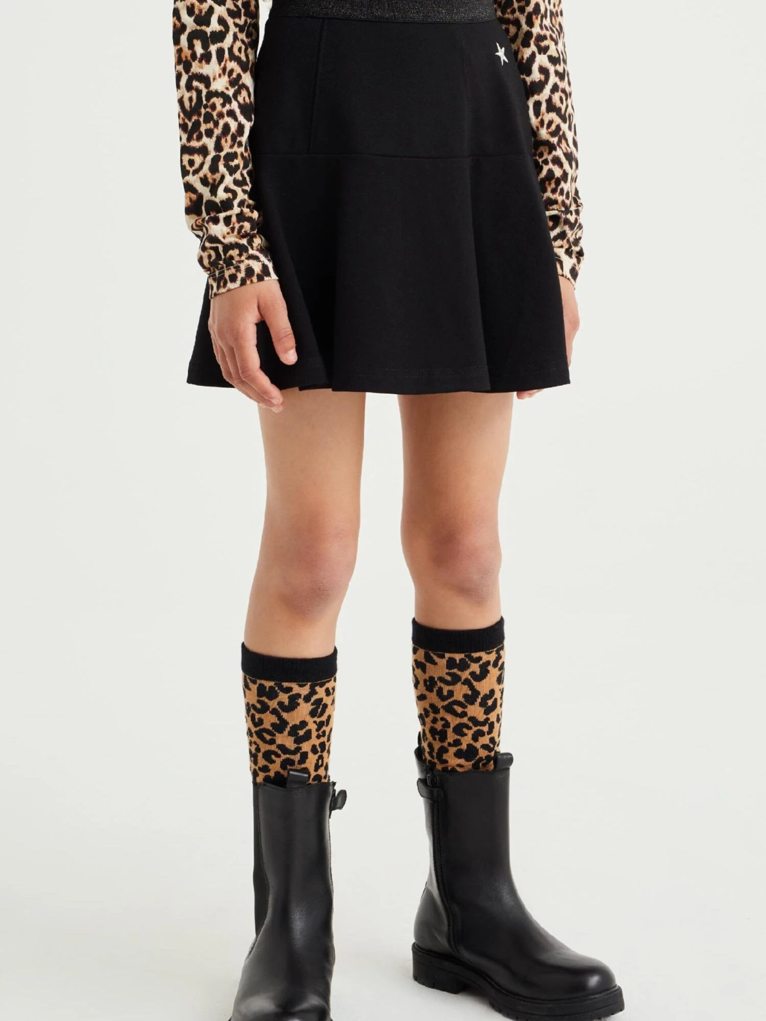 WE FASHION Nederdele Nederdel Børn Sort / Sort-meleret 3 WE FASHION Nederdele Nederdel Børn Sort / Sort-meleret - Billede 3