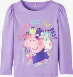 NAME IT Langærmede Toppe Bluser & T-shirts Furri Børn Lilla