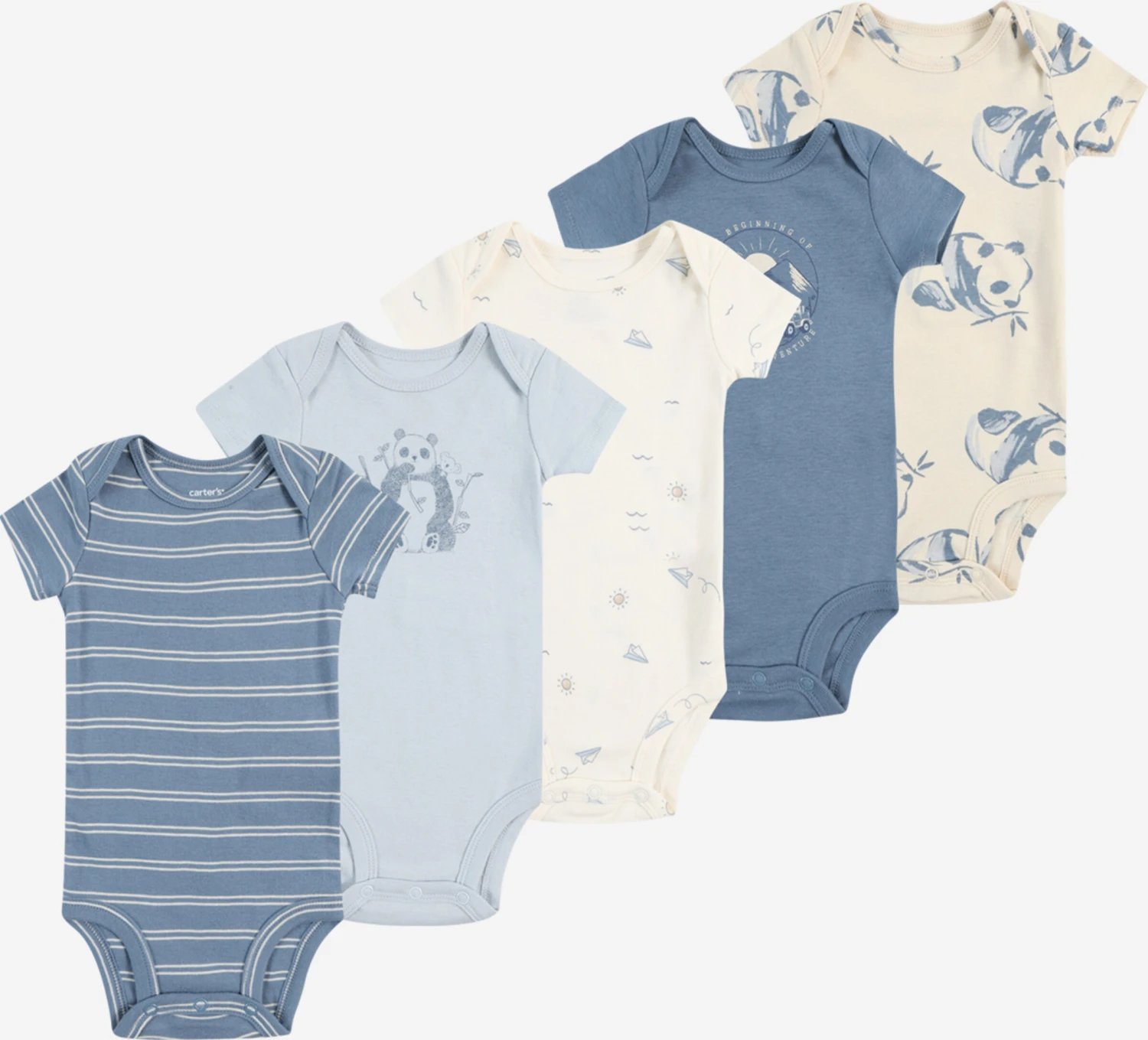 Carter's™ Underdele Sparkedragt/Body Børn Creme / Pastelblå / Lyseblå / Hvid 1 Carter's™ Underdele Sparkedragt/Body Børn Creme / Pastelblå / Lyseblå / Hvid