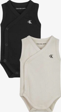 Calvin Klein Underdele Sparkedragt/Body Børn Beige / Sort