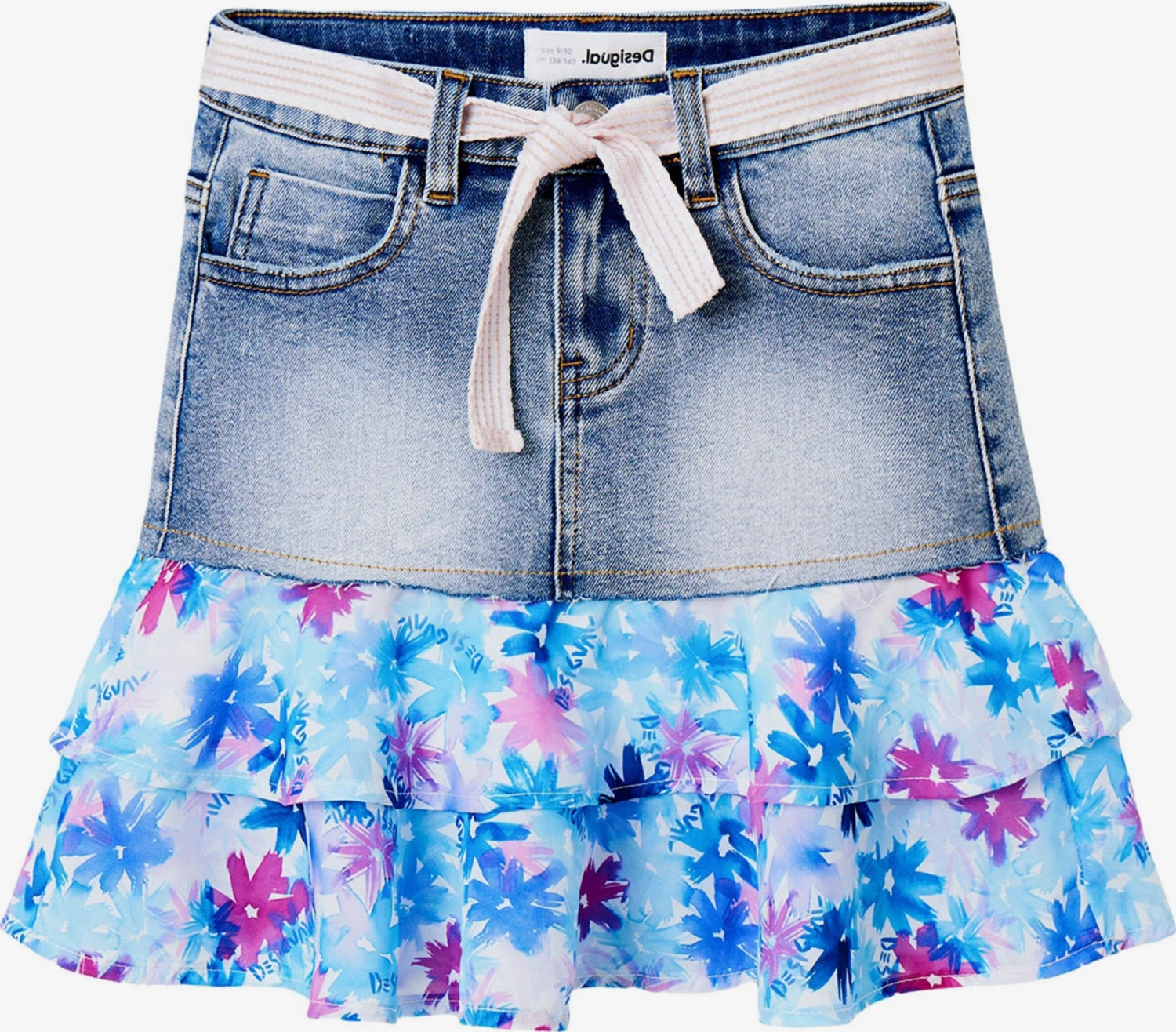 Desigual Nederdele Nederdel Animal Børn Azur 1 Desigual Nederdele Nederdel Animal Børn Azur