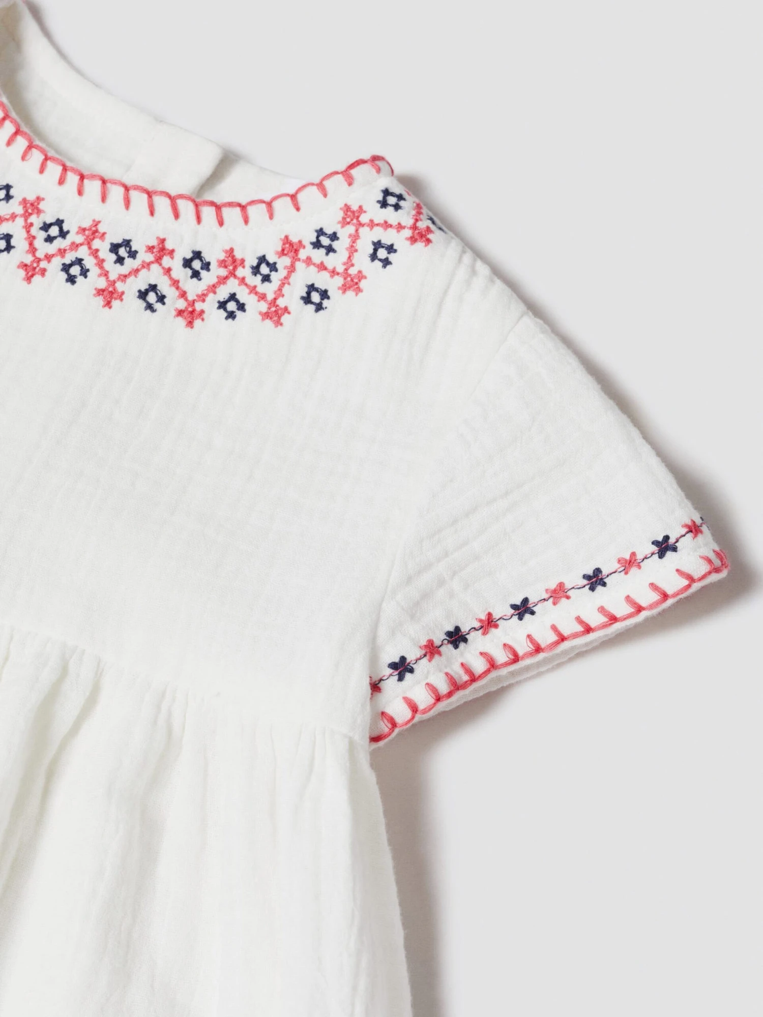 Mango Kids Kjoler Kjole Simon Børn Hvid 3 Mango Kids Kjoler Kjole Simon Børn Hvid - Billede 3