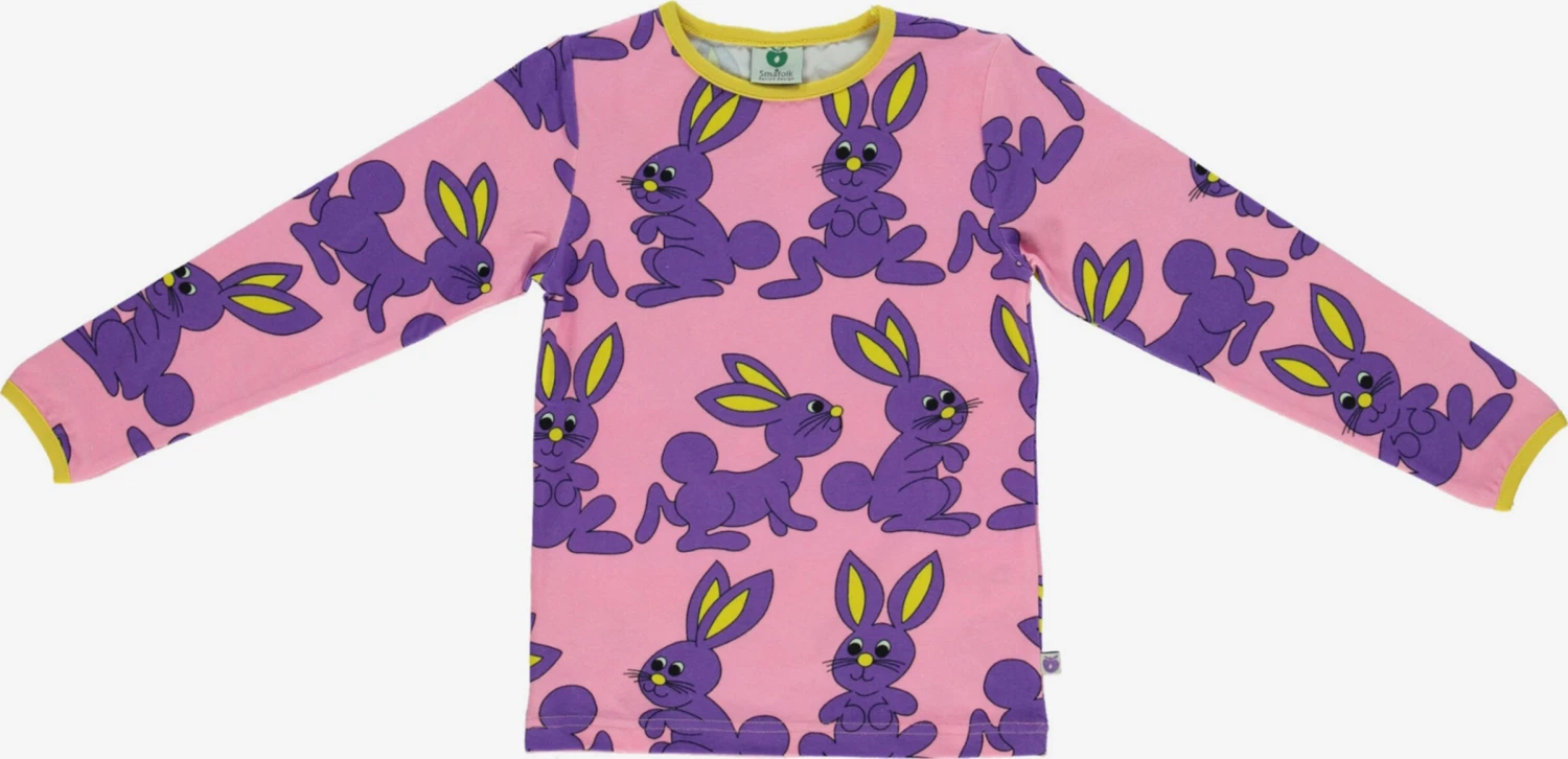 Småfolk Langærmede Toppe Bluser & T-shirts Bunny Børn Lyserød 1 Småfolk Langærmede Toppe Bluser & T-shirts Bunny Børn Lyserød