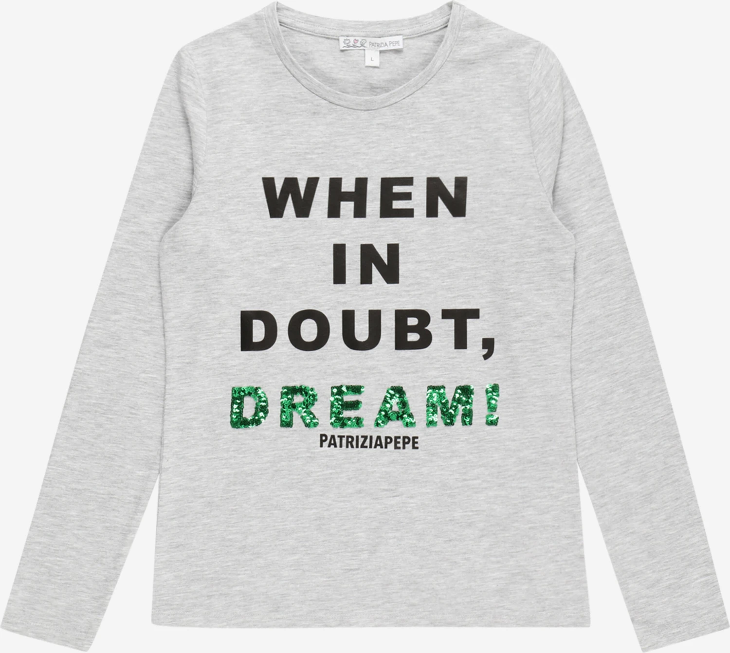 Patrizia Pepe Langærmede Toppe Shirts MAGLIA Børn Grå-meleret 1 Patrizia Pepe Langærmede Toppe Shirts MAGLIA Børn Grå-meleret