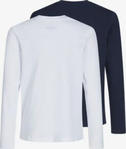 Jack & Jones Junior Langærmede Toppe Shirts Børn Sort / Hvid -ChicVerden Salgsbutik f0006558600a30d63ddcbcbbd585bd75