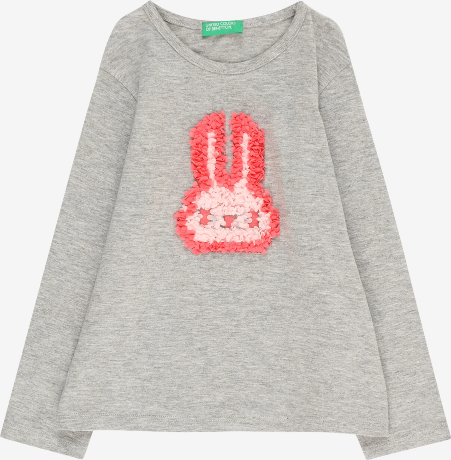 United Colors Of Benetton Langærmede Toppe Bluser & T-shirts Børn Grå-meleret 1 United Colors Of Benetton Langærmede Toppe Bluser & T-shirts Børn Grå-meleret