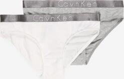 CALVIN KLEIN UNDERWEAR Underdele Underbukser 2 PACK BIKINI Børn Grå-meleret / Hvid