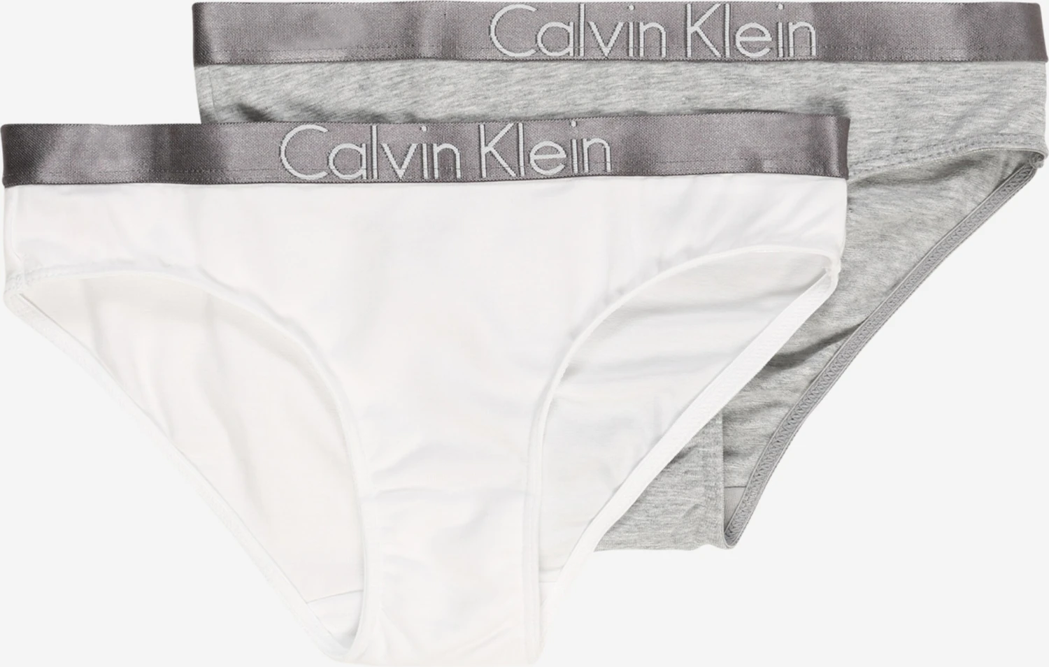 CALVIN KLEIN UNDERWEAR Underdele Underbukser 2 PACK BIKINI Børn Grå-meleret / Hvid 1 CALVIN KLEIN UNDERWEAR Underdele Underbukser 2 PACK BIKINI Børn Grå-meleret / Hvid