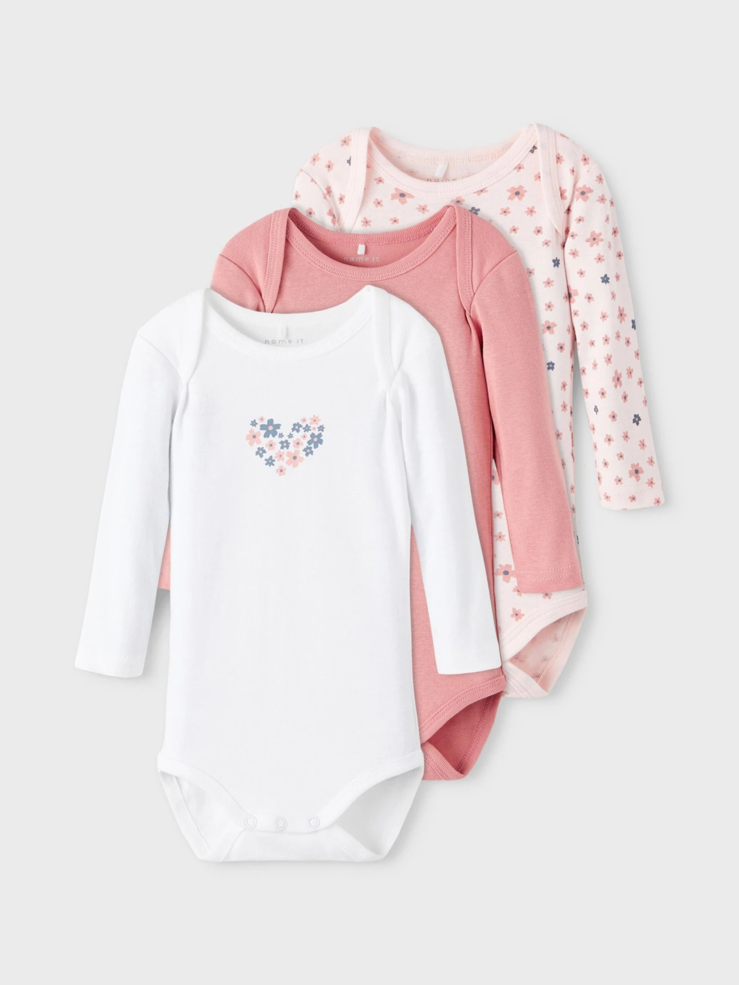 NAME IT Underdele Sparkedragt/Body Børn Lyserød / Gammelrosa / Hvid 3 NAME IT Underdele Sparkedragt/Body Børn Lyserød / Gammelrosa / Hvid - Billede 3